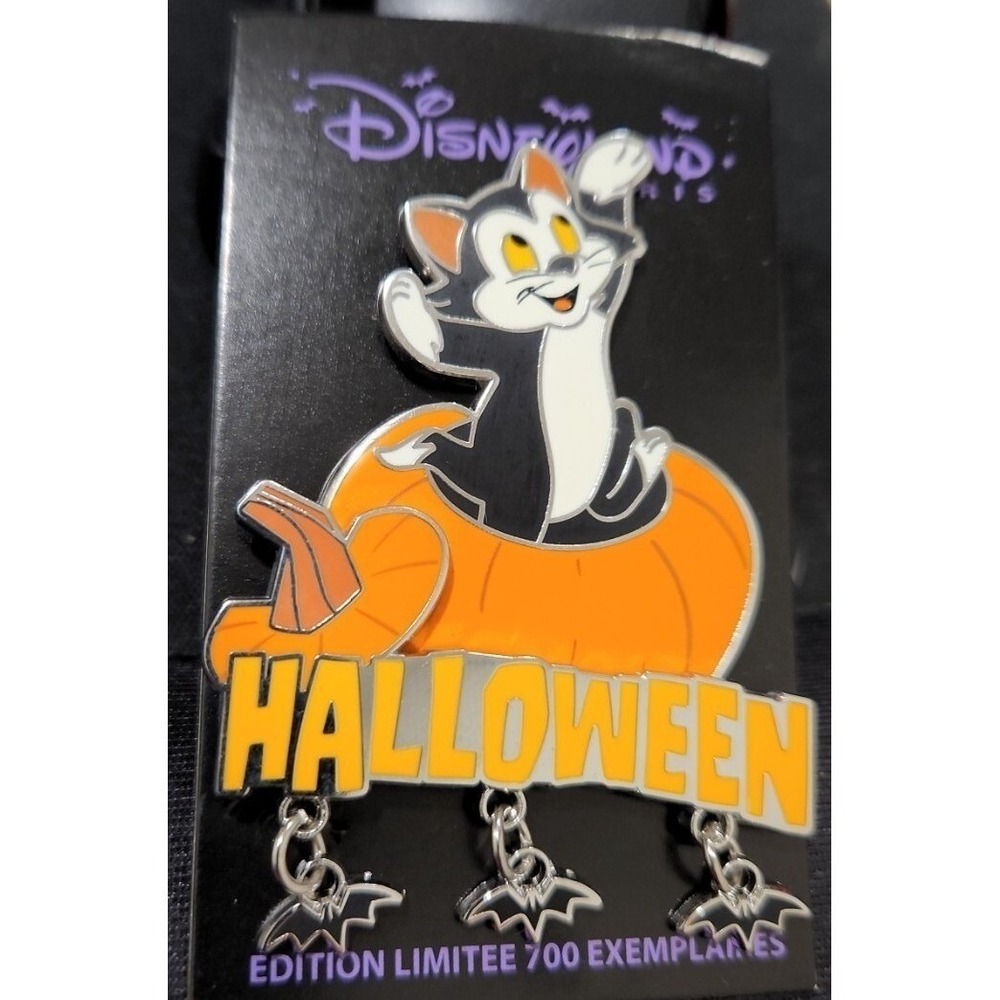 Disney FIGARO Pinocchio Cat Halloween Pumpkin DLP DLRP Paris LE 700 Pin 145134